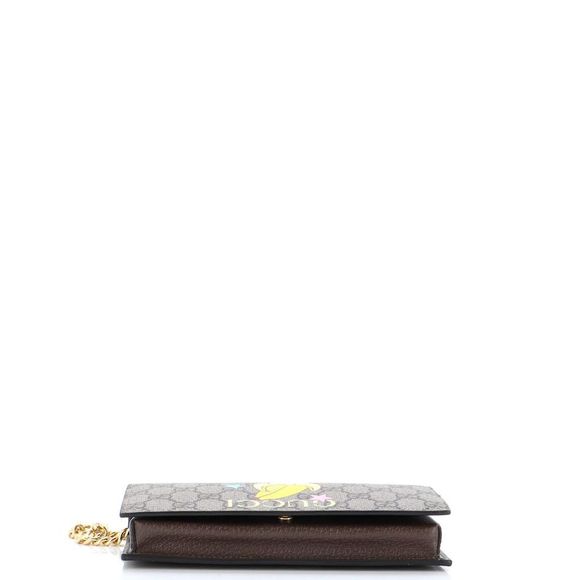 Gucci Chain Wallet Printed GG Coated Canvas Print, Multicolor - Picture 4 of 6